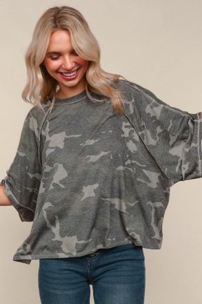 It's a Camo Kind of Day Top