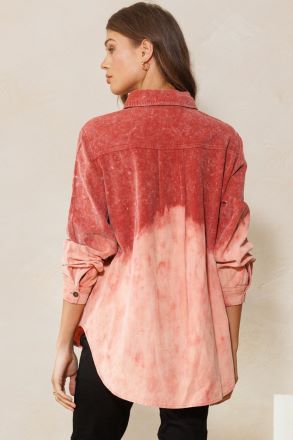 Dip Dye Bleached Shacket