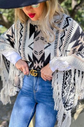Meet Me in Phoenix Aztec Fringe Sweater