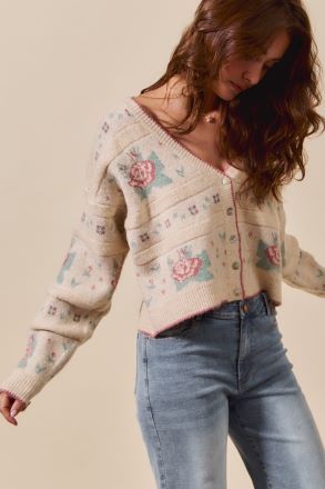 Stay Sweet Floral Cardi