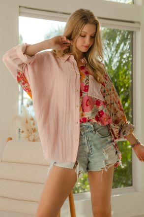 It's a Flower Kind of Day Shirt/Shacket