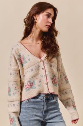 Stay Sweet Floral Cardi